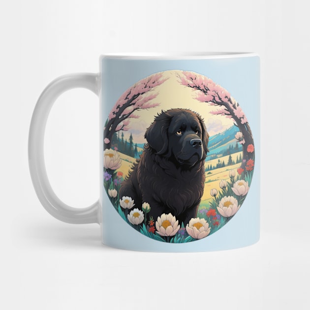 Newfoundland Dog Landscape by Pet And Petal